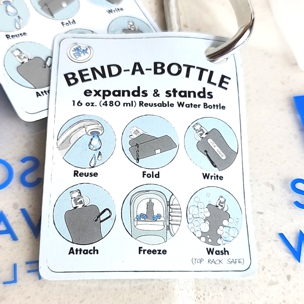 Set of 2 Colapsible, Foldable Bottles. NEW